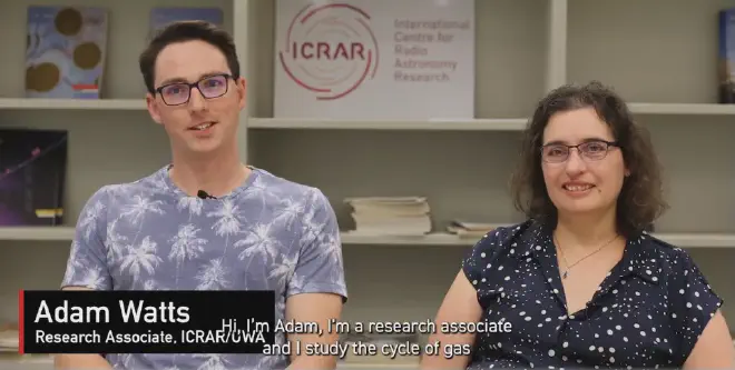 Adam Watts and Barbara Catinella, two of the scientific involved in the study