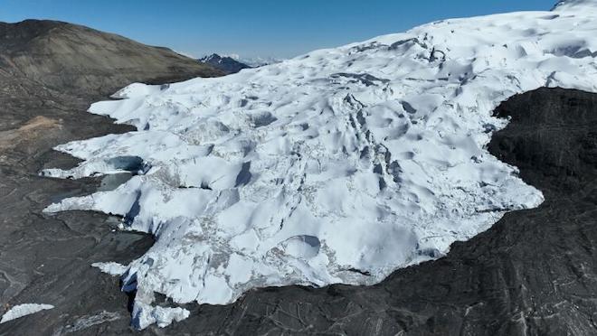 Glaciar Suyuparina, en Perú
