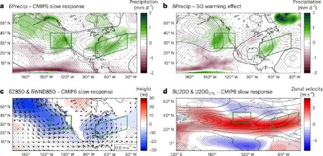 Remote impact on the United States winter (DJF) precipitation. Image credit: Hanjum Kim, Sarah Kang et al