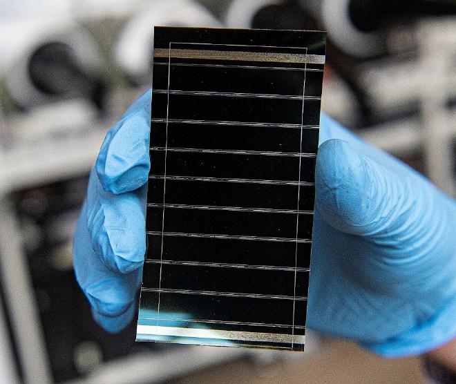 Halide perovskites are a family of materials that have shown potential for high performance and low production costs in solar cells. The name “perovskite” comes from the nickname for their crystal structure, although other types of non-halide perovskites (such as oxides and nitrides) are utilized in other energy technologies, such as fuel cells and catalysts. Credit: Dennis Schroeder / USA National Renewable Energy Laboratory