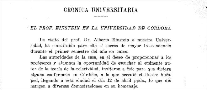 “Publication about Einstein’s visit in the UNC magazine.”