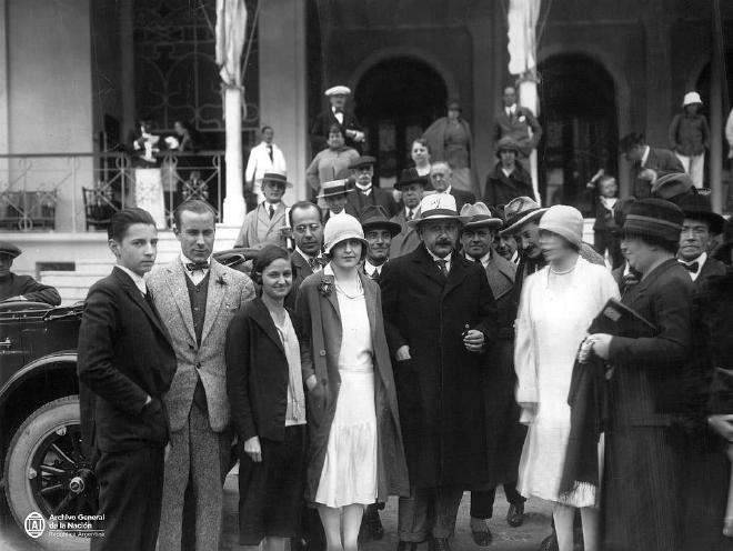 Einstein at the Eden Hotel in La Falda, Córdoba.