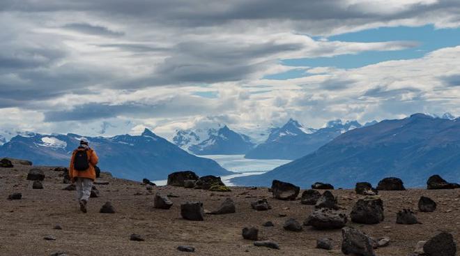 El sur de la Patagonia argentina, donde se realizó la campaña que dio con Kostensuchus atrox, entre otros dinosaurios. Foto: gentileza investigadores