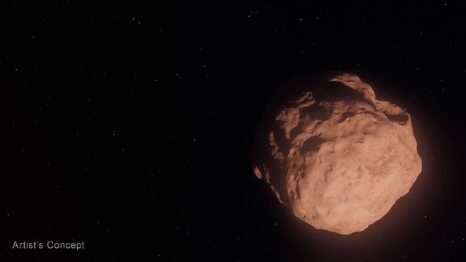 Esta ilustración representa un objeto transneptuniano, un pequeño y tenue cuerpo helado que orbita alrededor del Sol más allá de la órbita de Neptuno. Estos objetos son tan pequeños que, incluso con los telescopios espaciales Hubble y Webb de la NASA, solo se ven como diminutos puntos de luz. Obra de arte: NASA, ESA, Leah Hustak (STScI)