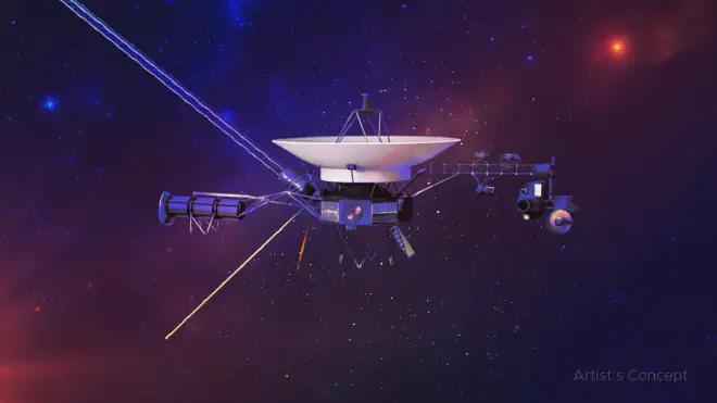 An artist’s concept of the Voyager spacecraft. Credit: NASA/JPL-Caltech
